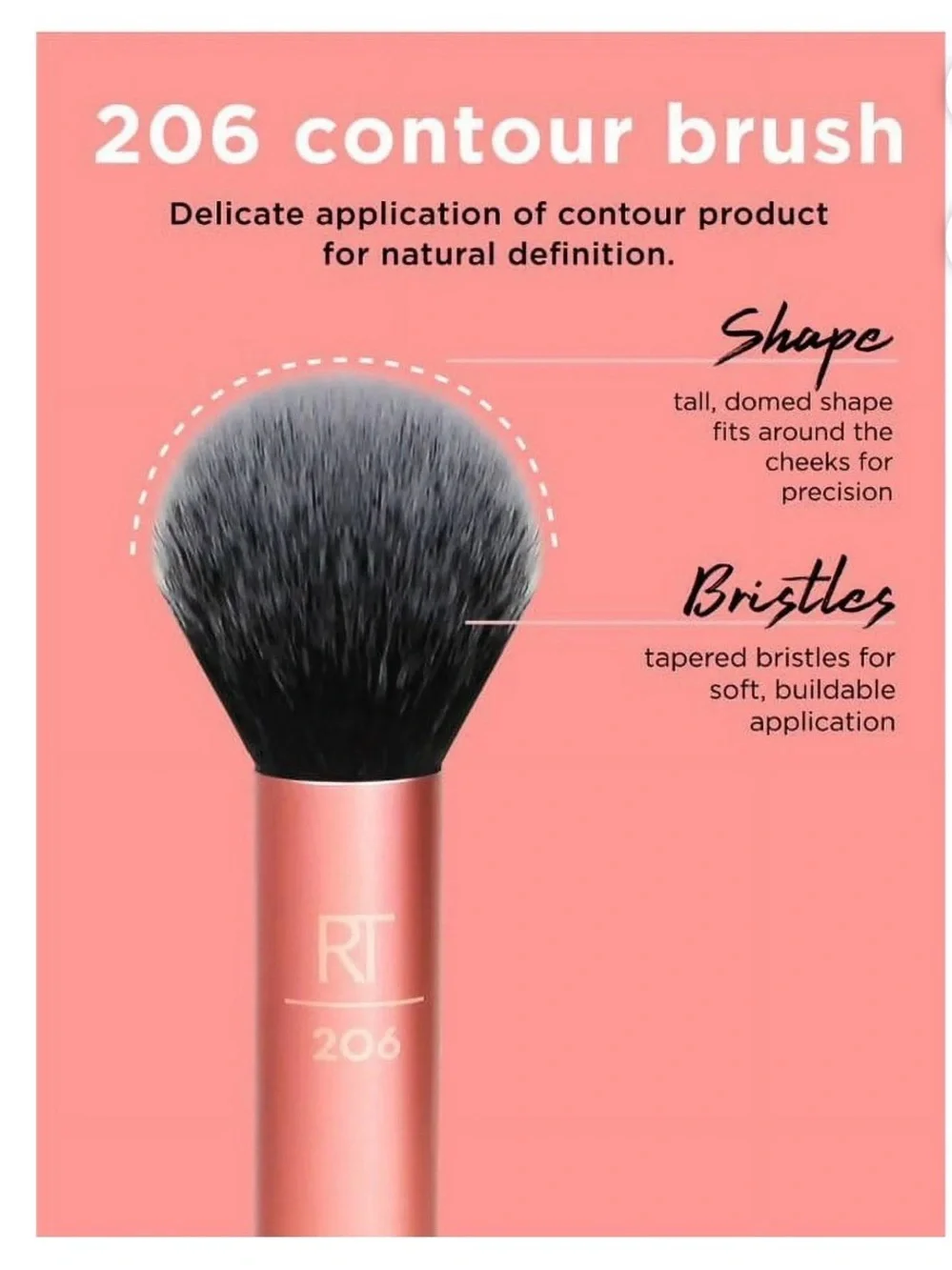 Real Techniques Flawless Base Makeup Brush Set, 5 Piece Set